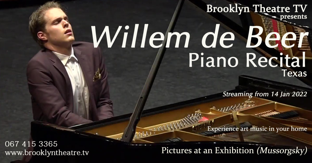 Willem de Beer Piano Recital Austin Texas Thumbnail